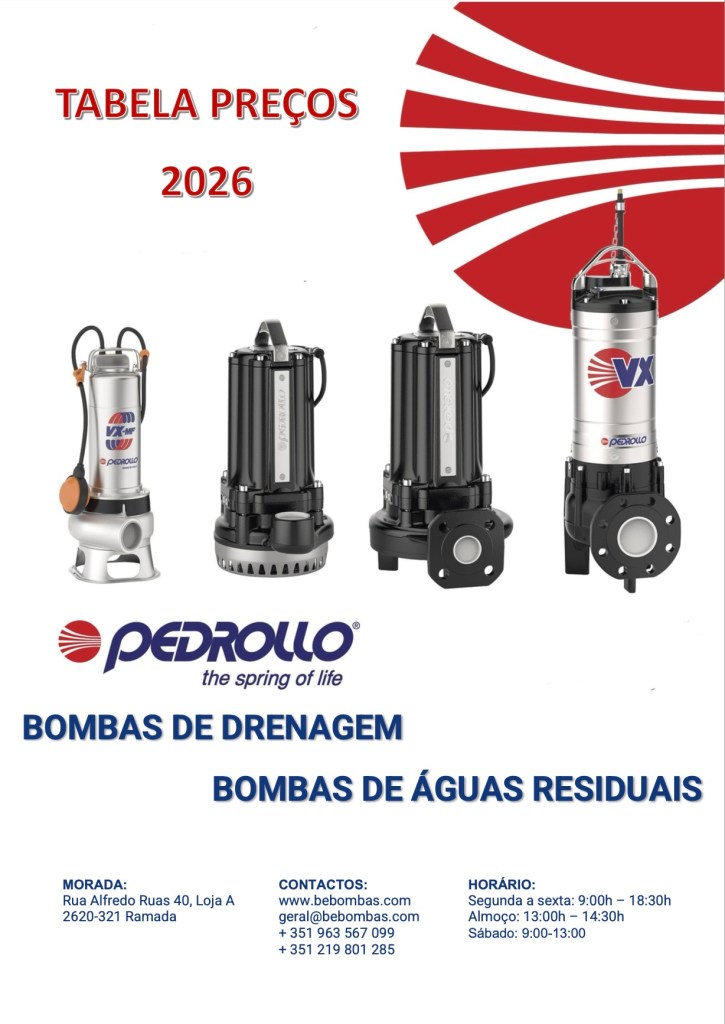 Catálogo de Bombas de Drenagem e águas Residuaus Da marca Pedrollo